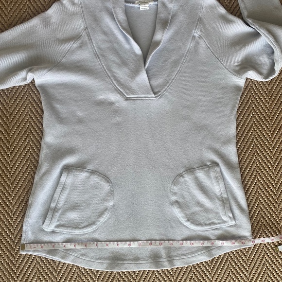 Mododoc tunic sweatshirt v-neck long sleeve periwinkle Small - Picture 7 of 14